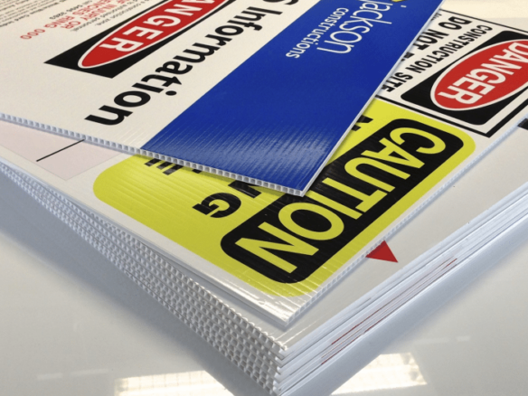 4mm Coroplast Signs - 4/0 One Side Print
