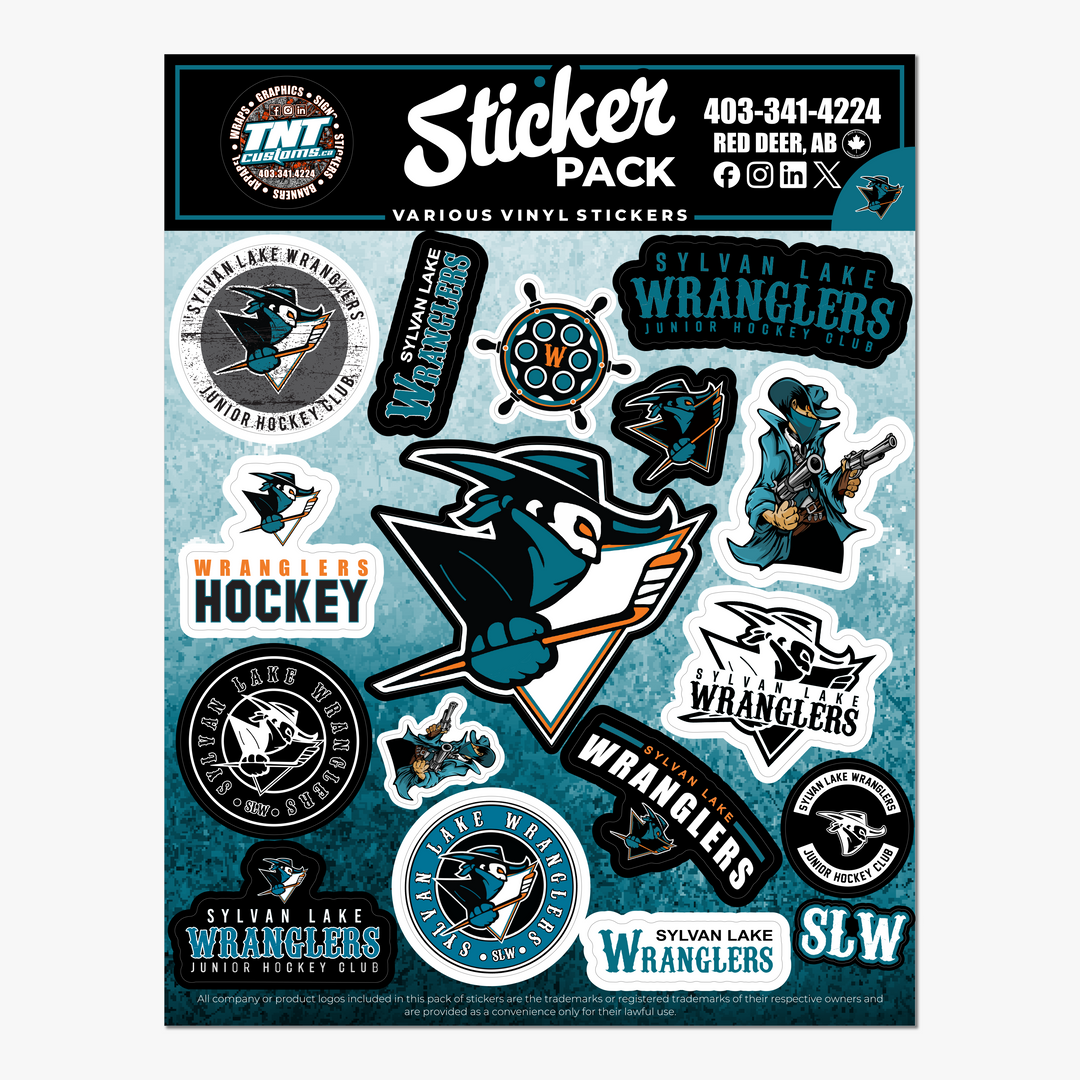 Sylvan Lake Wranglers Sticker Pack – Durable Vinyl Decal Sheets for Laptops, Water Bottles & More
