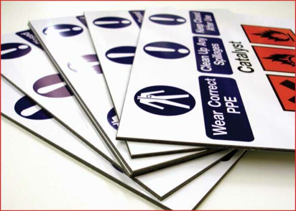 3mm ACM Signs - 4/0 One Side Print