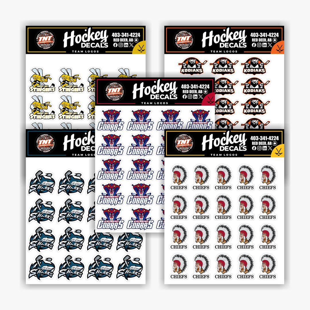 Custom Team Logo Decals for Helmets – Vinyl Stickers with Your Logo